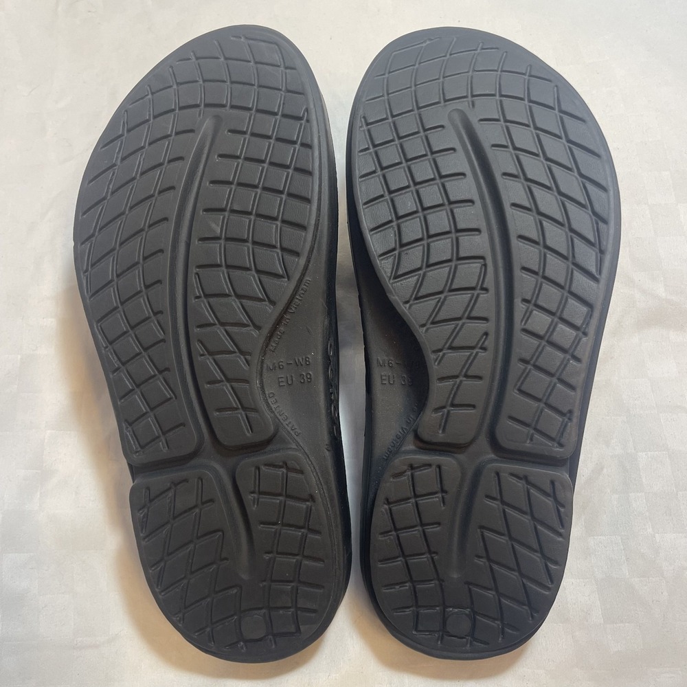 OOFOS Ooahh Slides Black Recovery Comfort Sandals Womens 8 EU 39 - Picture 7 of 8